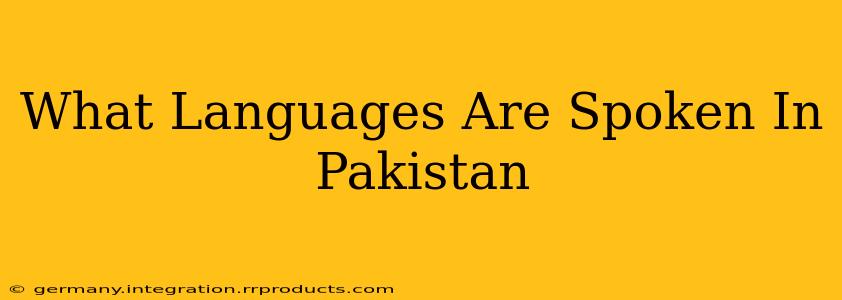 What Languages Are Spoken In Pakistan
